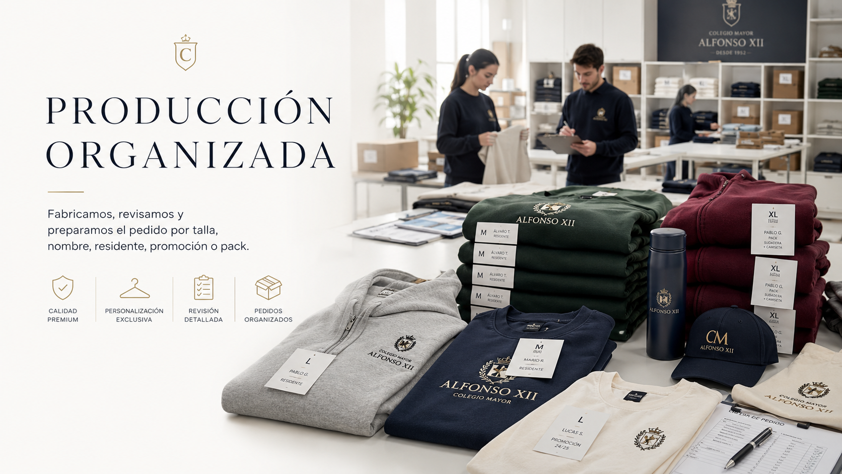 Producción de colección personalizada